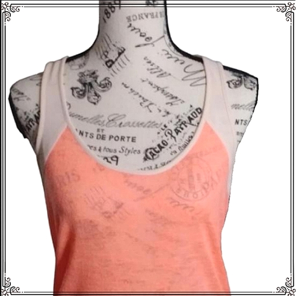 Leo Meets Virgo Peach Tank Top Size Small - Picture 2 of 5